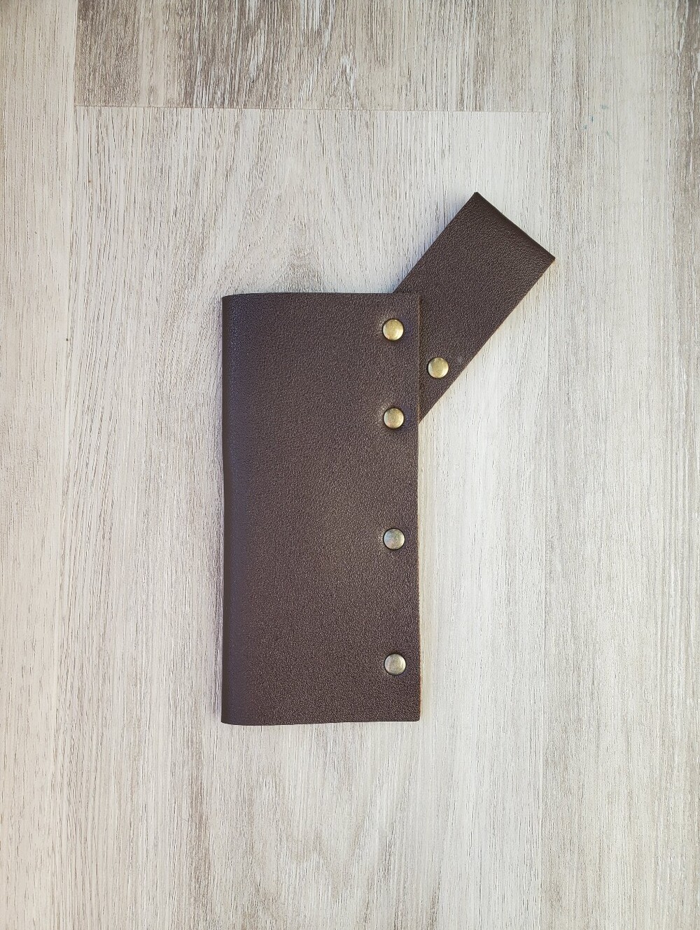 Simple Brown Faux Leather Sword Sheath - Fantasy Accessory